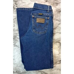 Wrangler Kids Jeans Slim Fit Blue Denim Adjustable Waist Size 14